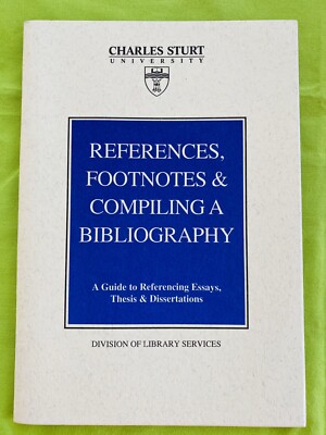 Vintage: CSU Harvard Referencing Guide. (1993) 22 Pages. OBSOLETE. Like New.