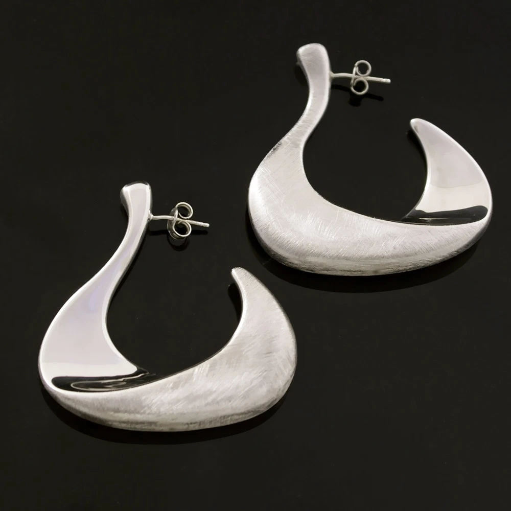 Danish silver earrings deals