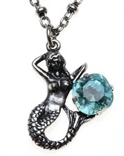 NUOVA COLLANA SIRENA KIRKS FOLLY BABY LAILA ST/OCEANO CRISTALLO BLU
