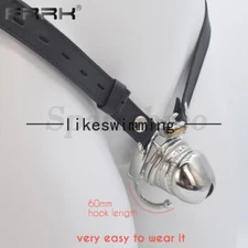 Stainless steel CB Strapon Chastity Cage Male Belt Ring Wearable Chastity Device