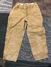 Vtg Outdoor Adventure Water Repellent Boys Hunting Brush Pants Approx 24x22 Med