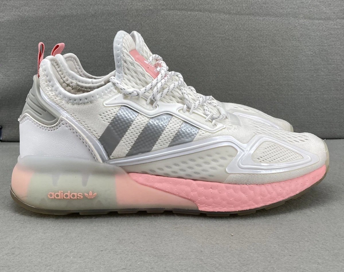 Adidas ZX 2K Boost White Pink Blue W for sale | eBay