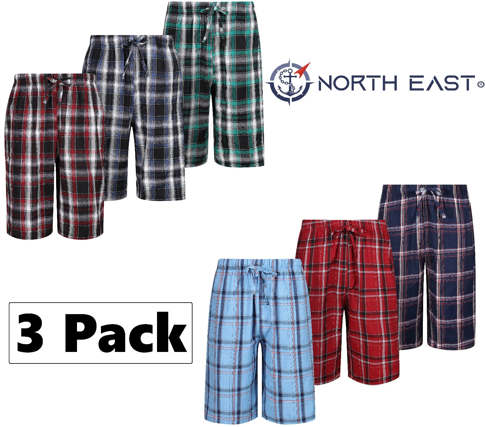 MENS 3 PACK LOUNGE SHORTS WOVEN COTTON PYJAMA SLEEP PJ SHORTS M L XL XXL BNWT
Opens in a new window