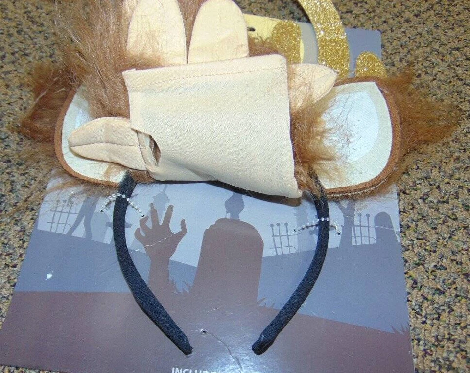 Kit Reno 14+ Diadema Orejas Cuernos Gargantilla Guantes Halloween Disfraz Accesorio Foto 2 de 3