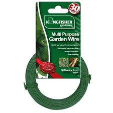30 M Multi Purpose Garden Wire Green Plastic Coated Tying Wire GSW102