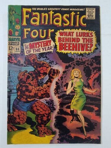 Fantastic Four #66 FN- Origin Of HIM ~ Adam Warlock Marvel 1967 Jack Kirby - Afbeelding 1 van 14