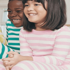 NEW Hanna Andersson Girls 10 140 Striped Long Sleeve Pajama Top Only BUY 2 GET