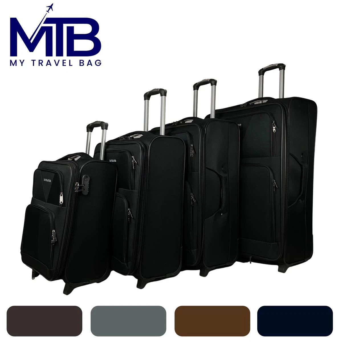 My Travel Bag Reisekoffer 3120 Stoffkoffer 2-Rollen Reisekoffer 
