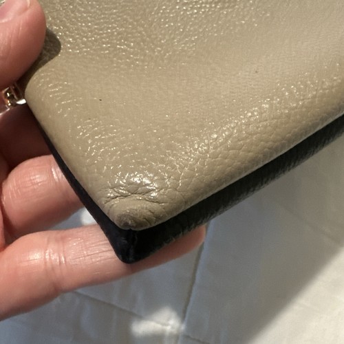 Coach Double Corner Zip Wristlet in Colorblock Multi Navy, Beige, Green 2959 - Picture 6 of 15