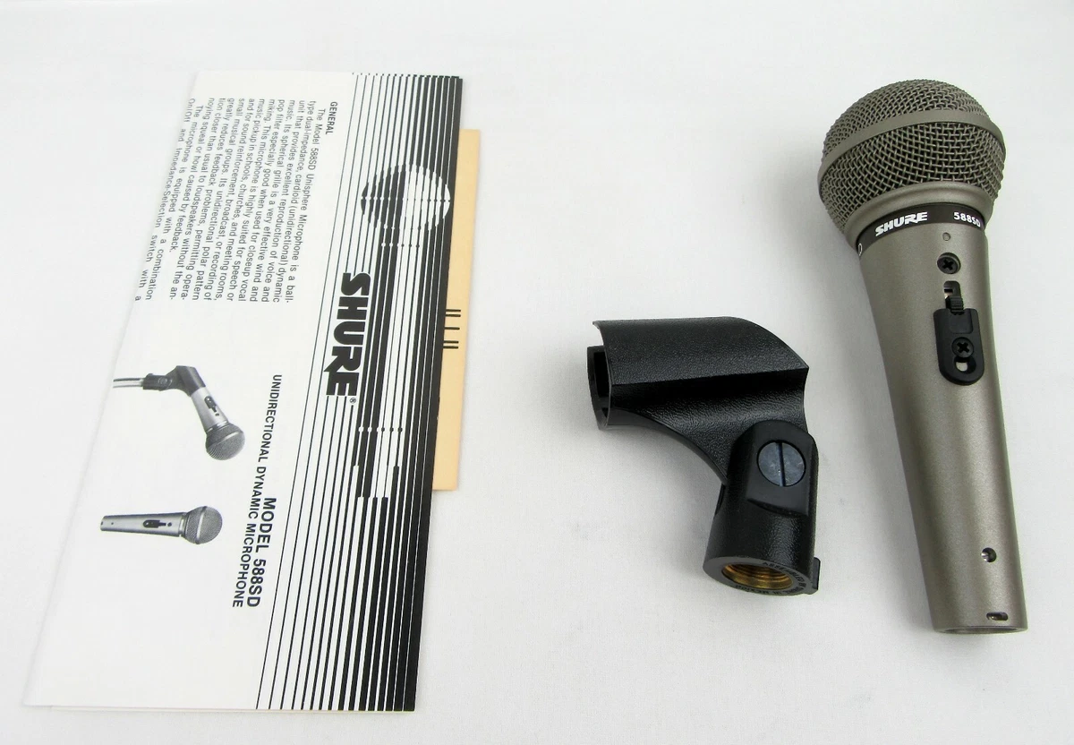 Shure 588SD-LC Dynamic Microphone - New Old Stock, Free Shipping 