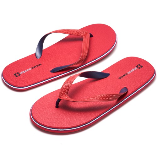 Alpine Swiss Men's Flip Flops | Ultra-light Thin EVA foam Sandals for Beach - Picture 11 of 54