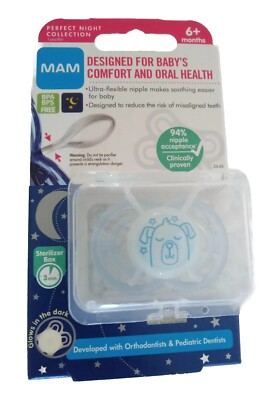 MAM Glow in the Dark 6m+ Baby Pacifier BPA Free Soother