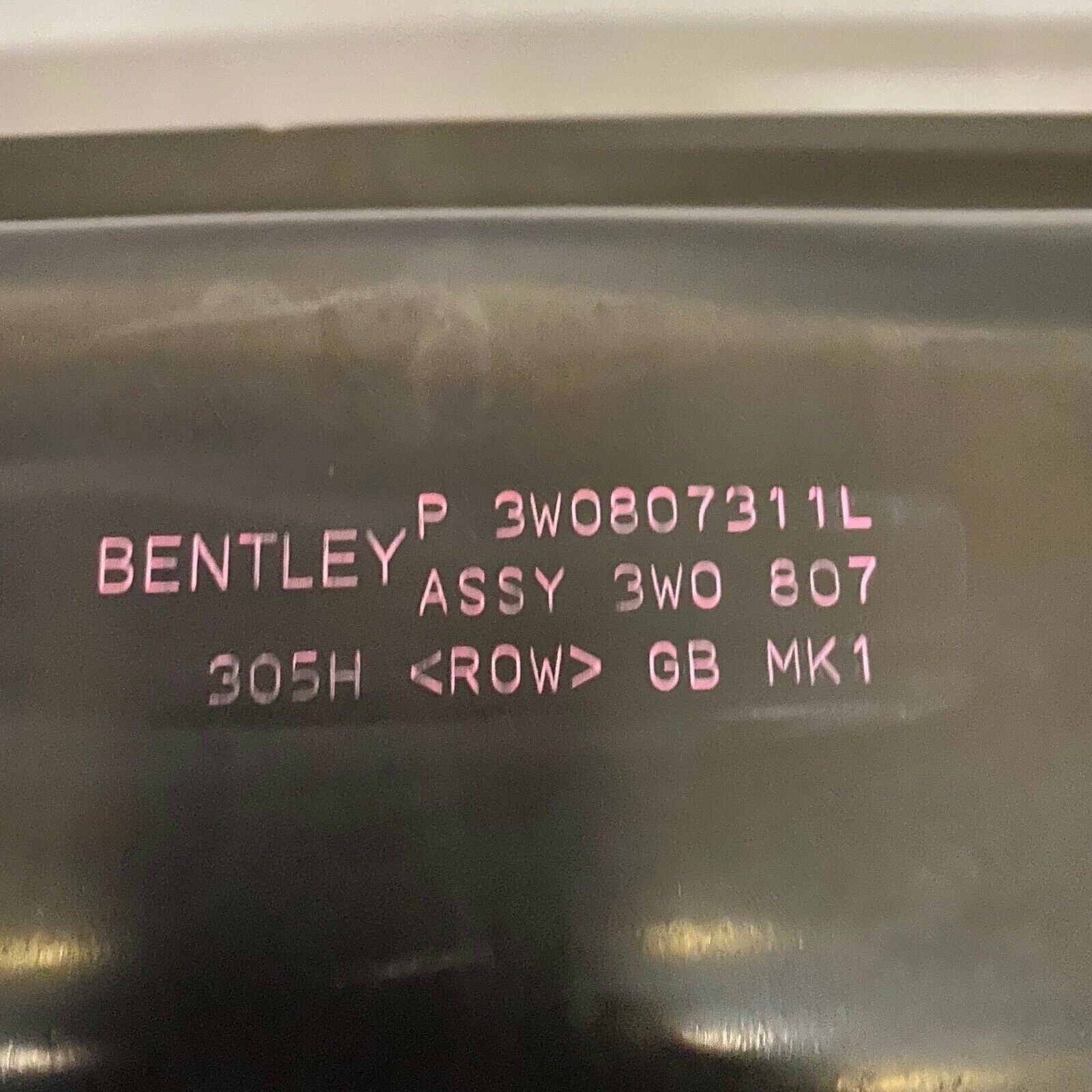 BENTLEY GT GTC FLYING SPUR REINFORCEMENT REAR 2005 06 2007 08 2009 10 2011 OEM
