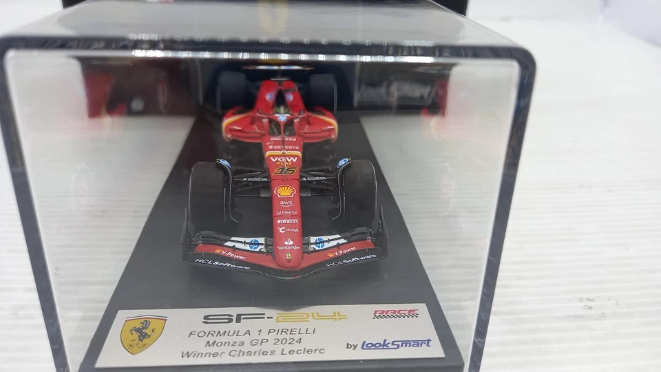 LSF1065 Looksmart Ferrari SF-24 Charles Leclerc Monza GP 2024 1/43 - Immagine 2 di 4