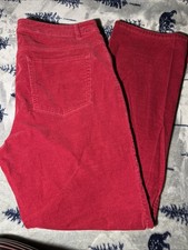 Women’s Pants Size 16 Chaps Red Corduroy Bootcut