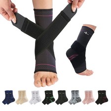 Ankle Brace for Women Men, Ankle Compression Sleeve with Wrap, Foot Support ...