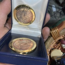 RONALD REAGAN PRESIDENTIAL COMMEMORATIVE 24K TWO TONE COIN  two for one