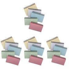 Set of 4 Small Spiral Notepad Tearable Notebook Portable Writing Pads