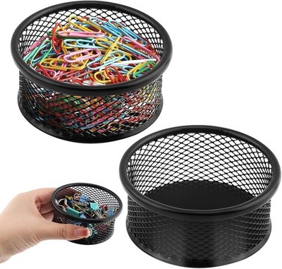 2 Pa Mesh Paper Clip Holder,Paperclip Holders for Desk Binder Wire Mesh