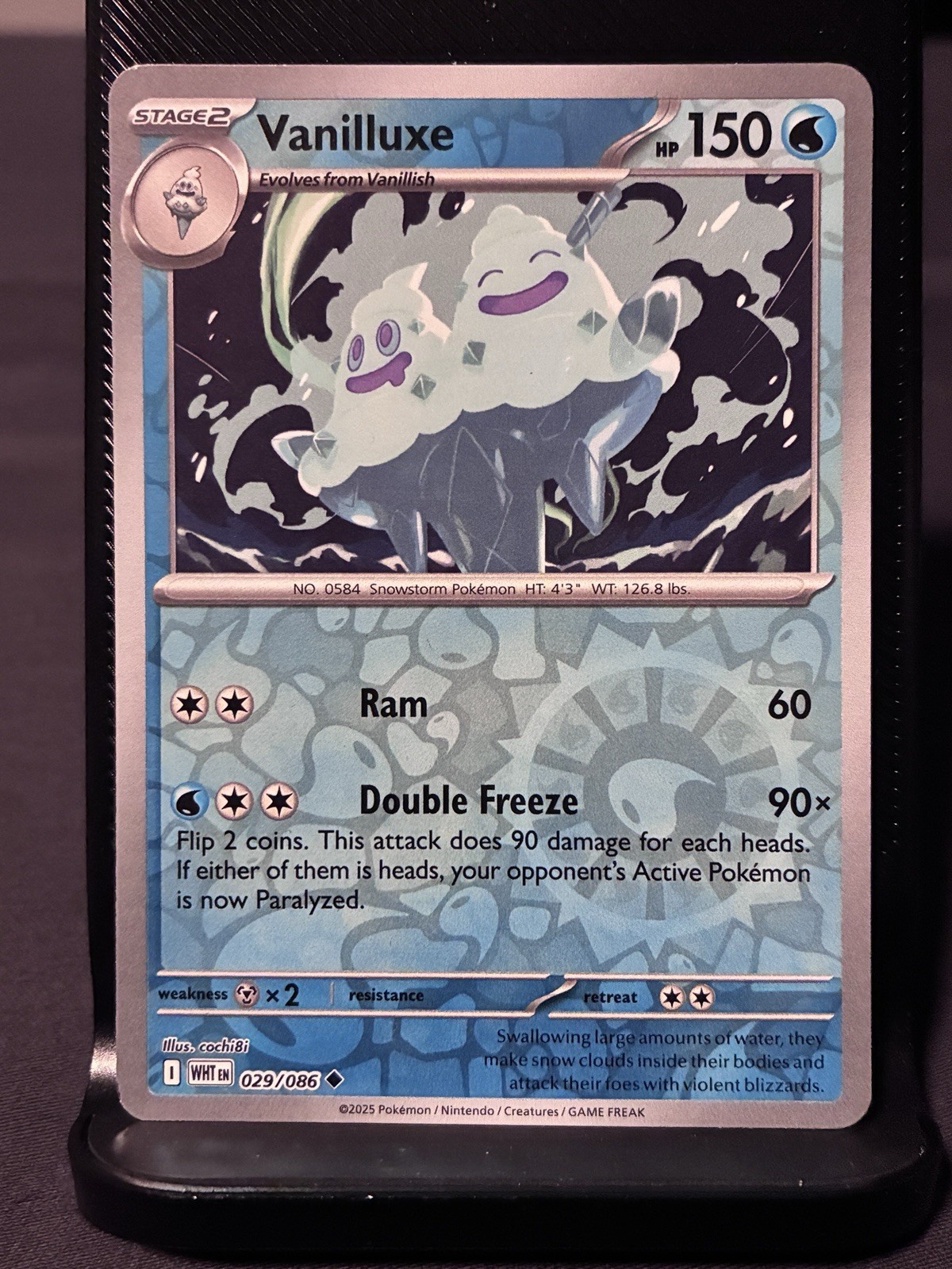 Vanilluxe 029/086 Reverse Holo Uncommon White Flare Pokemon TCG NM/M (L)