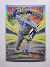 2025 Bowman Chrome Max Volume Roki Sasaki MV-1 Dodgers Rookie Card RC