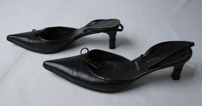 Escada Women's Basic Solid Slingback Pump Heels AP2 Black Size: US:8 UK:6