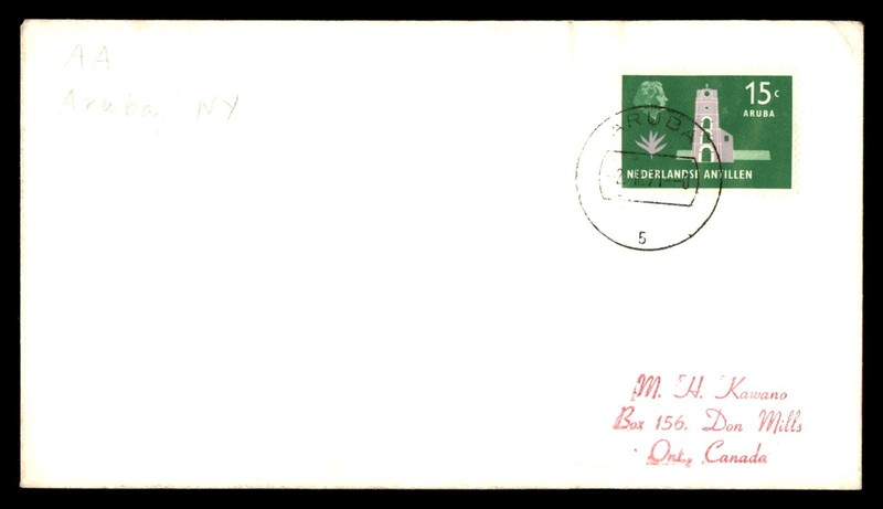 Mayfairstamps Netherlands Flight Aruba to NY Cover cca_07385