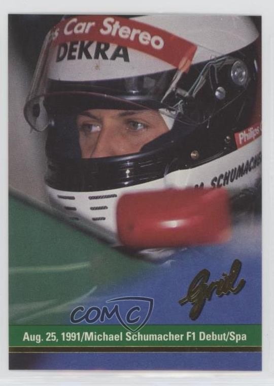 1992 Grid Motorcard Formula 1 Michael Schumacher #194 Rookie RC 0cr7