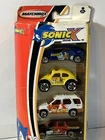 Vintage 2004 Sonic X Diecast Cars 5-Pack New Sealed Matchbox Mattel