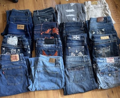 Y2K Women s Denim Bundle MissMe s, True Religion, + More Size 10-13 Bootcut Leg