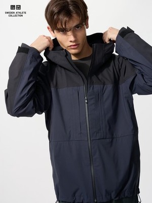 UNIQLO SWEDEN ATHLETE COLLECTION Block Tech Hoodie Bi-color 481351 Men Japan