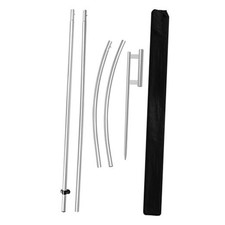 Feather Flag Pole Kit, 11FT Tall Aluminum Swooper Flagpole Set Fits 8FT Flags