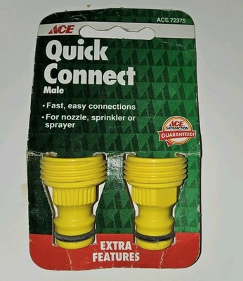 Hose QUICK CONNECET 2 Male Quick Hose Connections - Ace Hardware