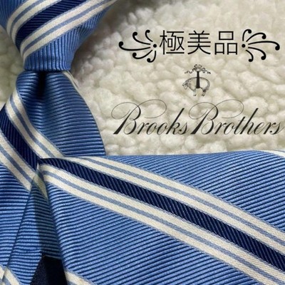 Brooks Brothers Rep Stripe Pattern Navy White Jacquard The Usa Excellent K