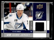 2009-10 Upper Deck Game Jerseys Adam Hall Tampa Bay Lightning #GJ2-AH