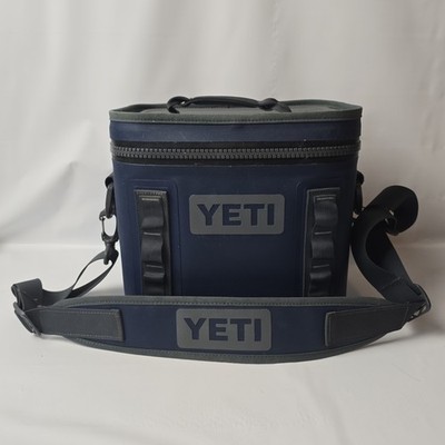 Yeti Hopper Flip 8 Soft Sided Cooler Bag Navy Blue With Strap Corporate Logo