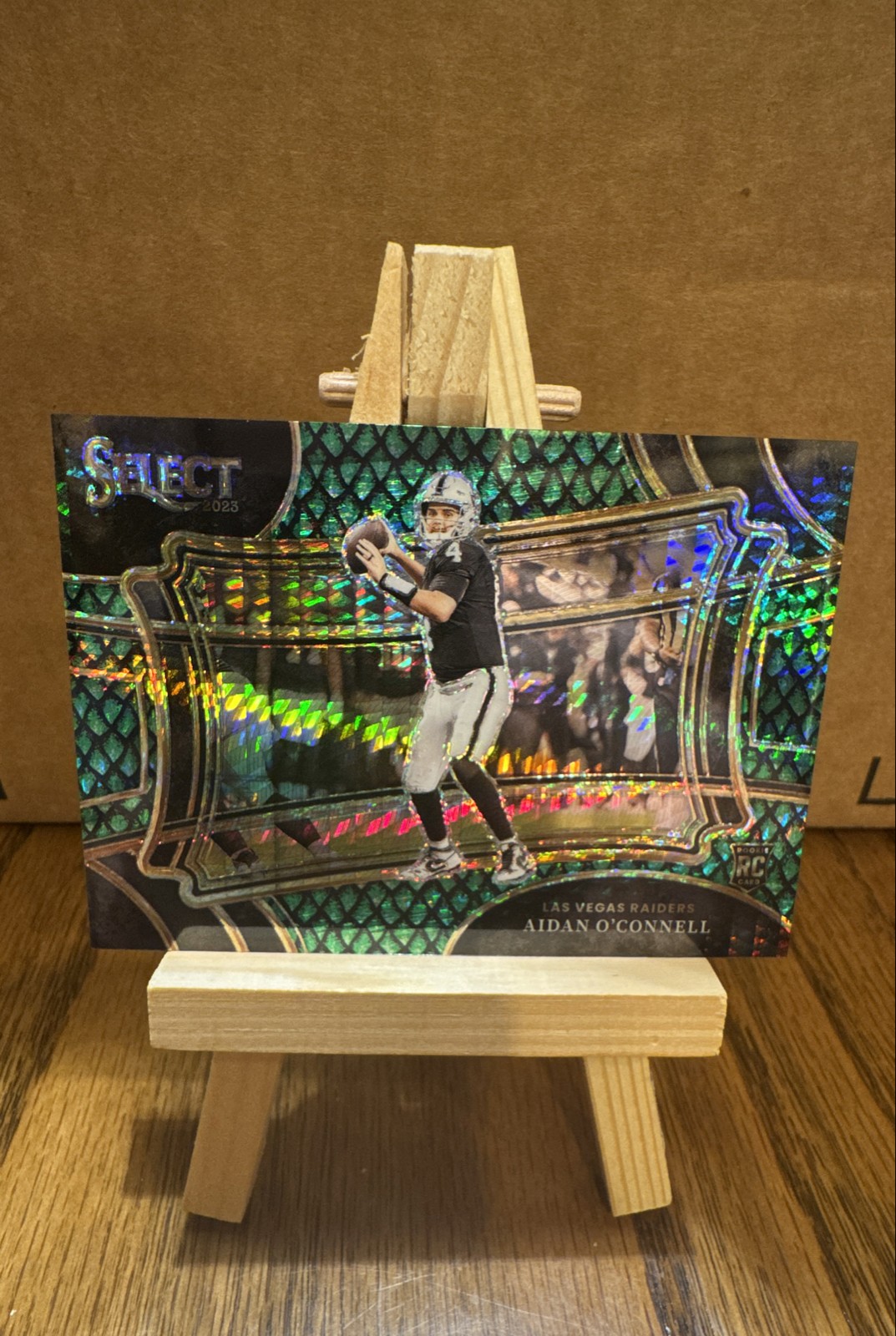 2023 Panini Select - Field Level Aidan O'Connell #350 Dragon Scale Prizm /70 RC