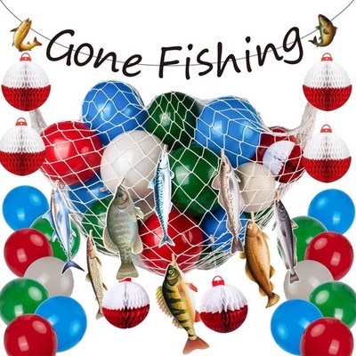 Gone Fishing Party Decorations Fishing Birthday Party Decorations Fish Decora...