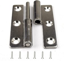 2 Pack 3 Inch Lift Off Hinges Stainless Steel Detachable Door Hinges Screws 2 Pack 3 Inch Lift Off Hinges Stainless Steel Detachable Door Hinges Screws