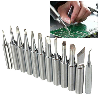 12pcs Soldering Iron Tips 900M-T Welding Station Tools I B C D K For 936 937 938