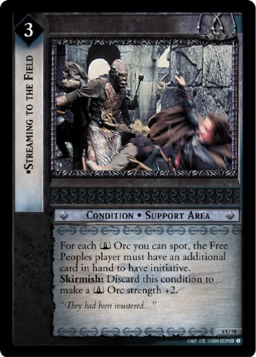 Streaming to the Field - Foil Lightly Played LOTR: Siege of Gondor (Foil)