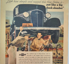 Chevrolet Mechanic Lift Vintage 1934 Ad Car Automobile General Motors Gm Chevrolet Mechanic Lift Vintage 1934 Ad Car Automobile General Motors Gm