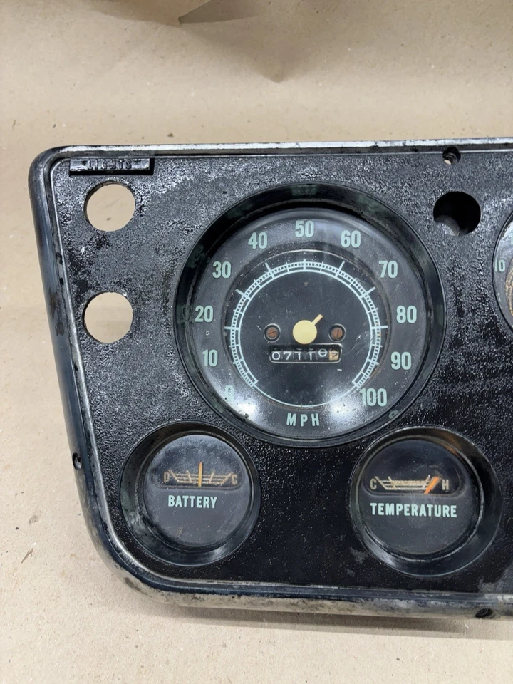1967 1972 71 C10 C20 Chevrolet Gmc Proyecto Calibre Cluster Velocímetro Tacómetro Foto 2 de 4