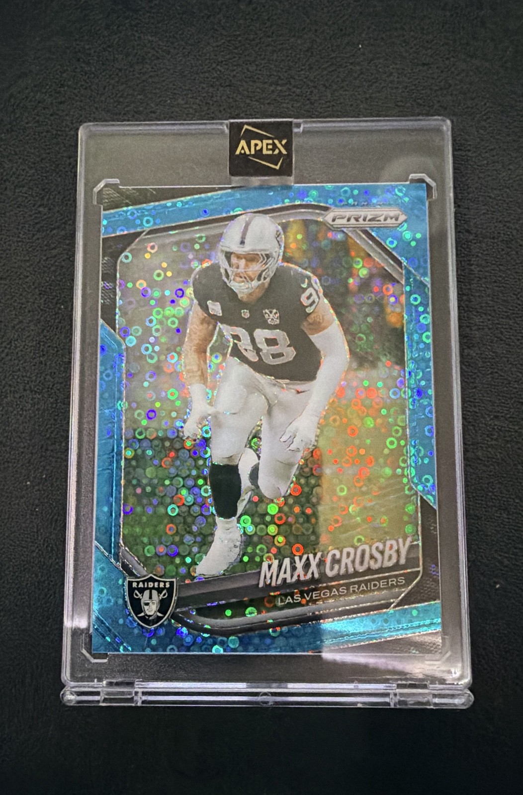 2025 Panini Prizm - Maxx Crosby #195 No Huddle Blue Prizm /125