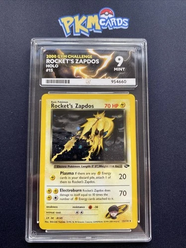 Pokémon TCG Rocket’s Zapdos Gym Challenge 15/132 Holo ACE 9 Mint.