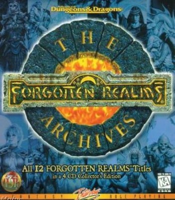 AD&D The Forgotten Realms Archives PC CD collection of role-playing RPG games!