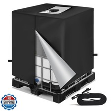 NEVERLAND IBC Tote Cover 275 Gallon, 420D Water Tank Cover, Black Tote Sunsha