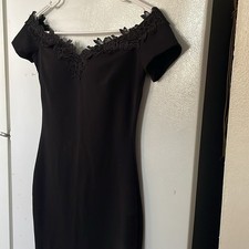 Guess Black Off-Shoulder Bodycon Mini Dress XS