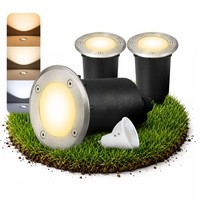 3X Bodeneinbaustrahler Marne IP67 GU10 3W 3 Lichtmodi 3CCT Spot Gartenstrahler