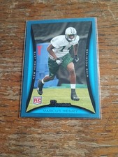 MARCUS HENRY 2008 BOWMAN BLUE ROOKIE CARD #271 /500. rookie card picture